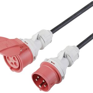 Sygonix SY-5245022 Stroom Verlengkabel 16 A Zwart 25 m H07RN-F 5G 1,5 mm² Weerbestendig, Geschikt voor buiten