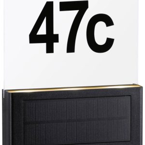 Paulmann 94725 Neda IP44 2200K Huisnummerlamp op zonne-energie Energielabel: A (A – G) 1 W Antraciet