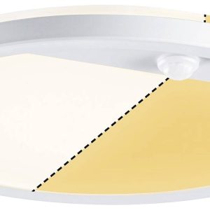 Paulmann 94706 Lamina PIR 2200K rd. weiß LED-plafondlamp 14 W Wit Paulmann 94706 Lamina PIR 2200K rd. weiß LED-plafondlamp 14 W Wit