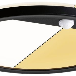 Paulmann 94708 Lamina PIR 2200K rd. schwarz LED-plafondlamp 14 W Zwart