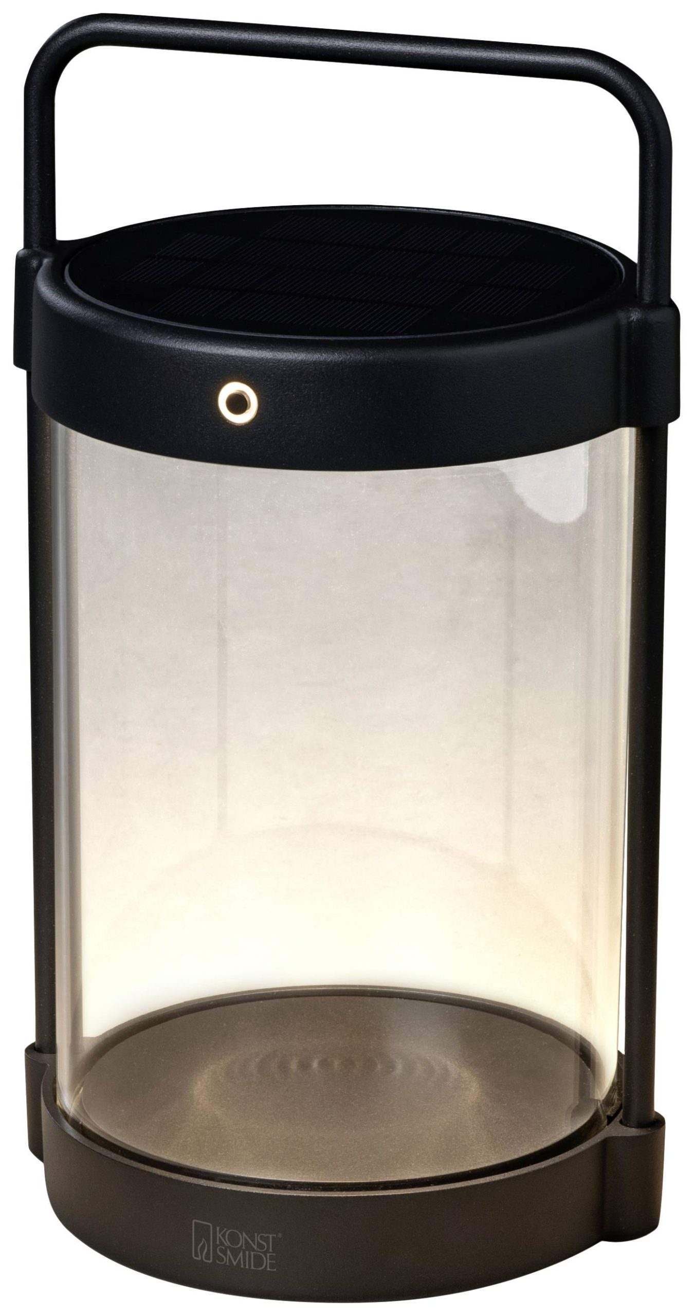 Konstsmide Crotone schwarz 7822-750 Wandlamp op zonne-energie LED 2 W Zwart