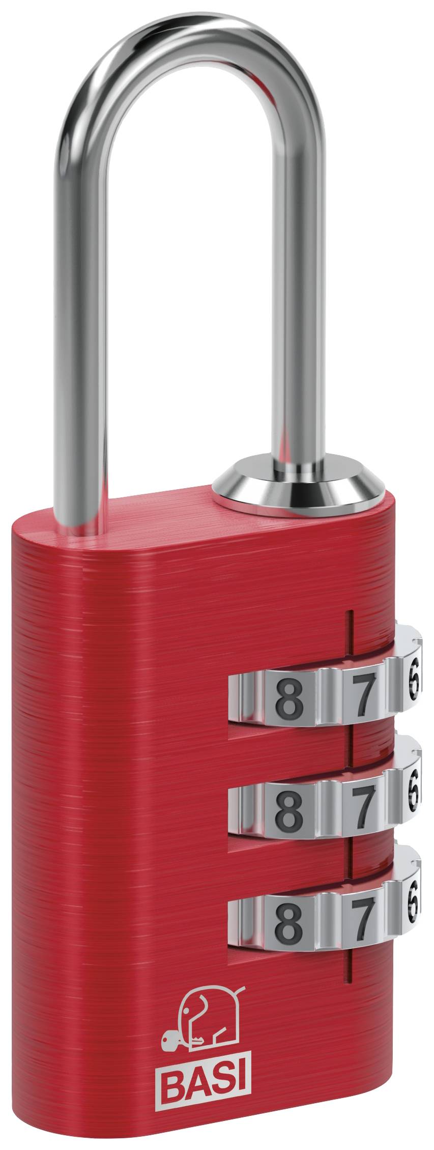 Basi 6170-4000-1400 Kofferslot 21 mm Rood Cijferslot