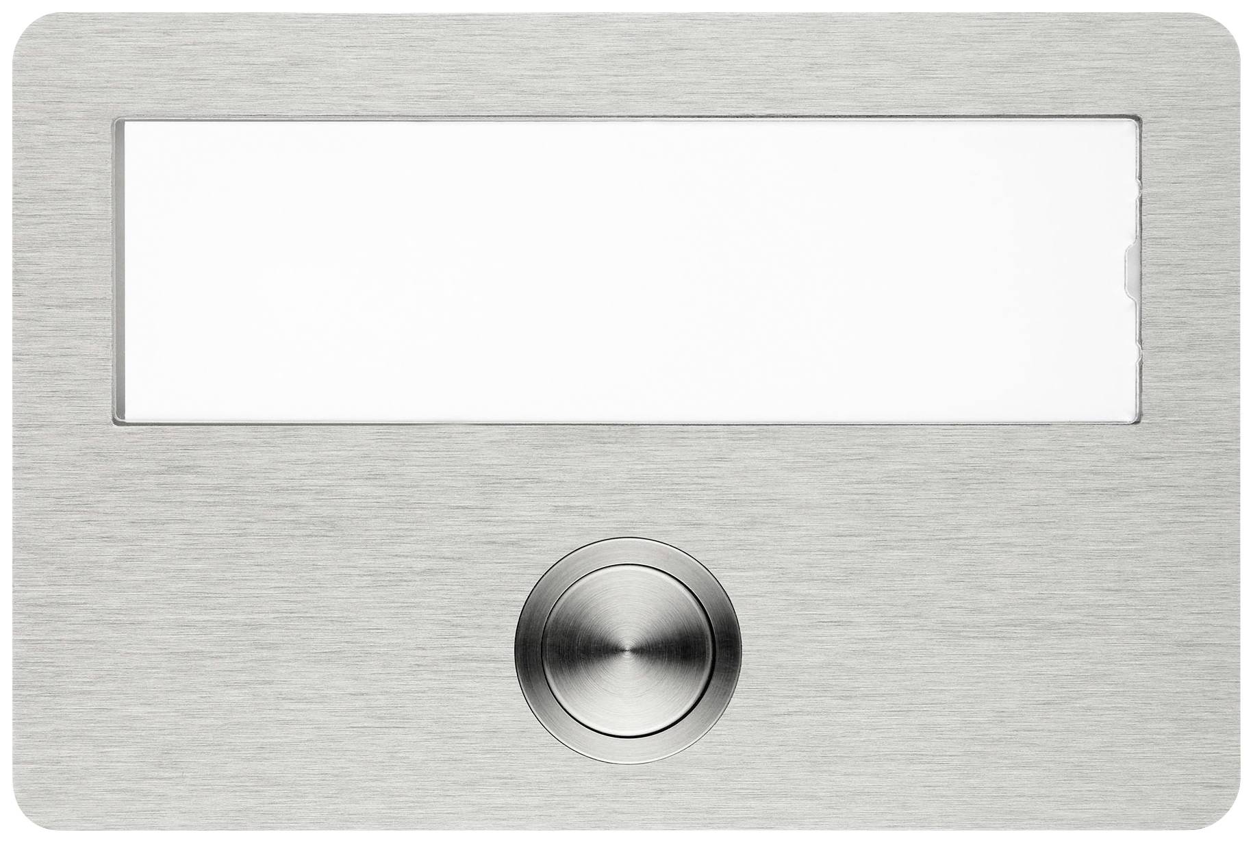 Grothe 55640 Bel Met naambord RVS