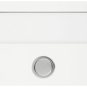Grothe 55642 Bel Met naambord Wit