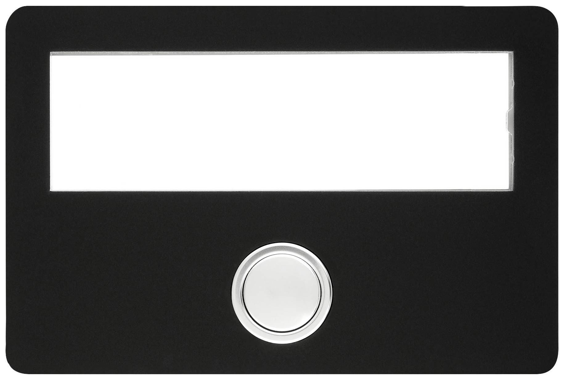 Grothe 55643 Bel Met naambord Zwart