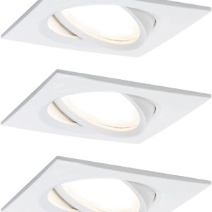 Paulmann 93678 LED-inbouwlamp Set van 3 stuks 18 W Wit (mat) Paulmann 93678 LED-inbouwlamp Set van 3 stuks 18 W Wit (mat)