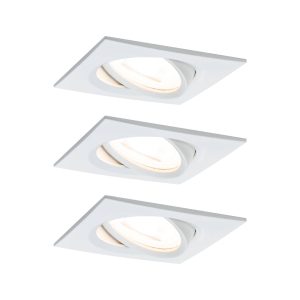Paulmann 93490 Inbouwlamp Set van 3 stuks 6 W Wit (mat) Paulmann 93490 Inbouwlamp Set van 3 stuks 6 W Wit (mat)