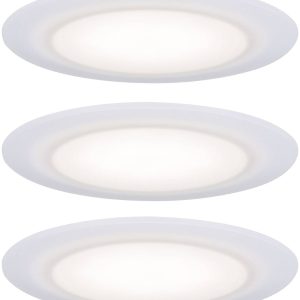 Paulmann LED-inbouwlamp voor badkamer Set van 3 stuks 15 W Satijn, Wit Paulmann LED-inbouwlamp voor badkamer Set van 3 stuks 15 W Satijn, Wit