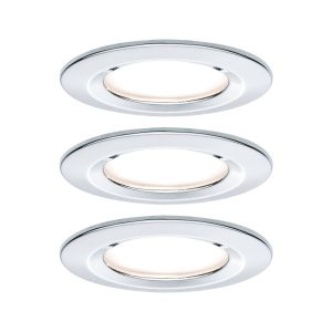 Paulmann Inbouwlamp voor badkamer Set van 3 stuks 19.5 W Chroom (glanzend) Paulmann Inbouwlamp voor badkamer Set van 3 stuks 19.5 W Chroom (glanzend)