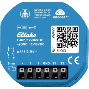 Eltako FJ62/12-36VDC Jaloezie- en rolluikactor Draadloos Inbouw (in muur) Eltako FJ62/12-36VDC Jaloezie- en rolluikactor Draadloos Inbouw (in muur)
