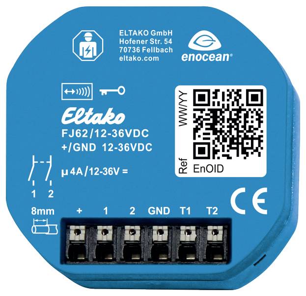 Eltako FJ62/12-36VDC Jaloezie- en rolluikactor Draadloos Inbouw (in muur)