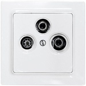 Eltako TV55E/3-wg TV/RF/SAT-afdekking Schroefbevestiging Eltako TV55E/3-wg TV/RF/SAT-afdekking Schroefbevestiging