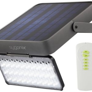 Sygonix SY-5275988 Wandlamp op zonne-energie SMD LED 30 W Zwart