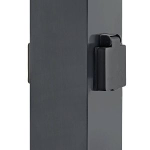 Heitronic 501335 Stopcontactsplitter Antraciet Aanraakbeveiliging
