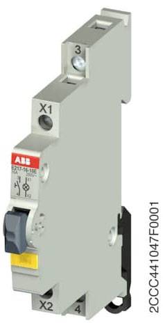 ABB 2CCA703173R0001 E217-16-10E48 verlichte druktoets geel 16A 1S 250VAC met LED 12
,-48VAC/DC Verlichte druktoets Geel,