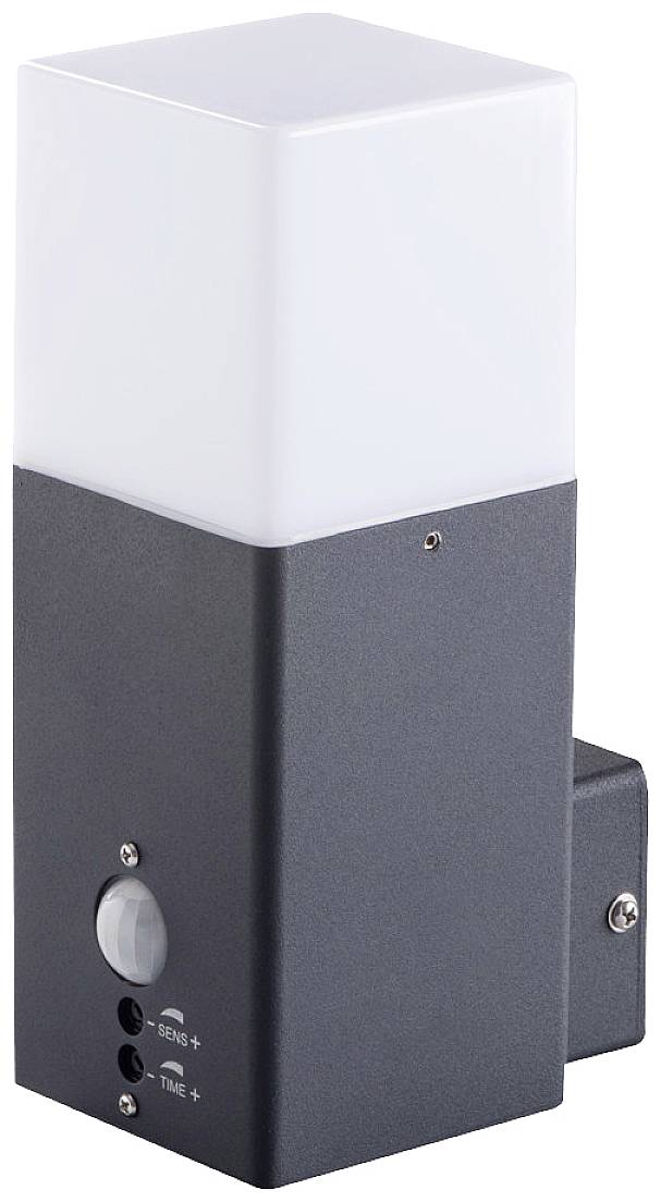 Kanlux VADRA 21L-UP SE 29011 Buitenlamp met bewegingsmelder (wand) LED, Gloeilamp, Compacte fluorescentielamp E27 Antrac