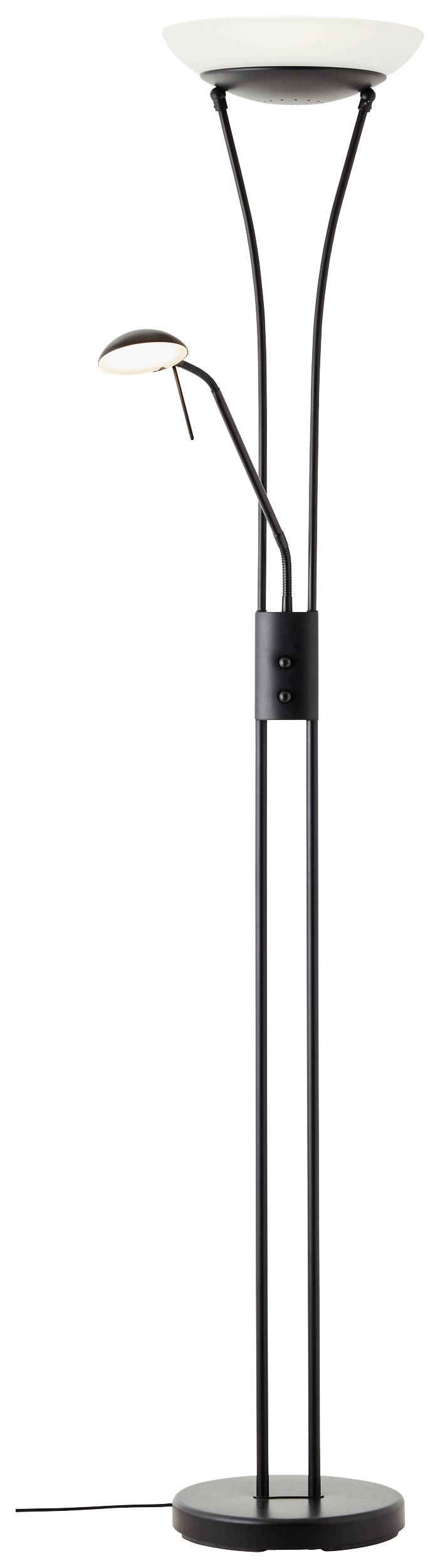 Brilliant Finn LED-uplight met leeslamp LED 21 W Zwart