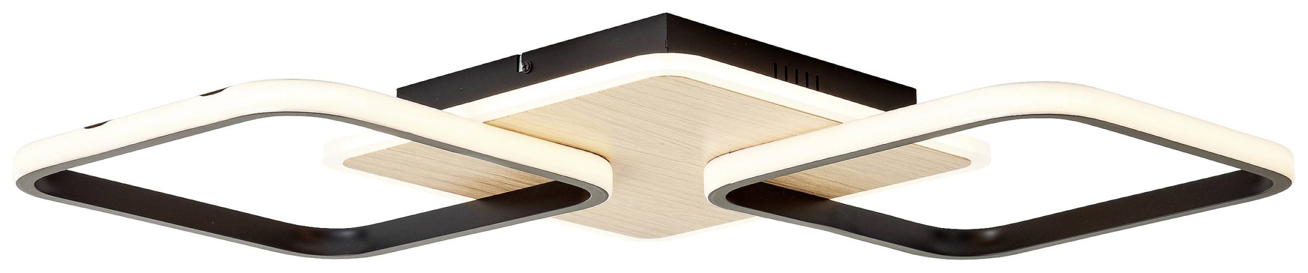 Brilliant G99750/76 Dennet LED-plafondlamp LED 40 W Hout, Zwart