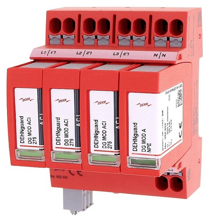 DEHN 942341 DG MP TT ACI 275 FM Overspanningsafleider Overspanningsbeveiliging voor: Verdeelkast 20 kA 1 stuk(s)