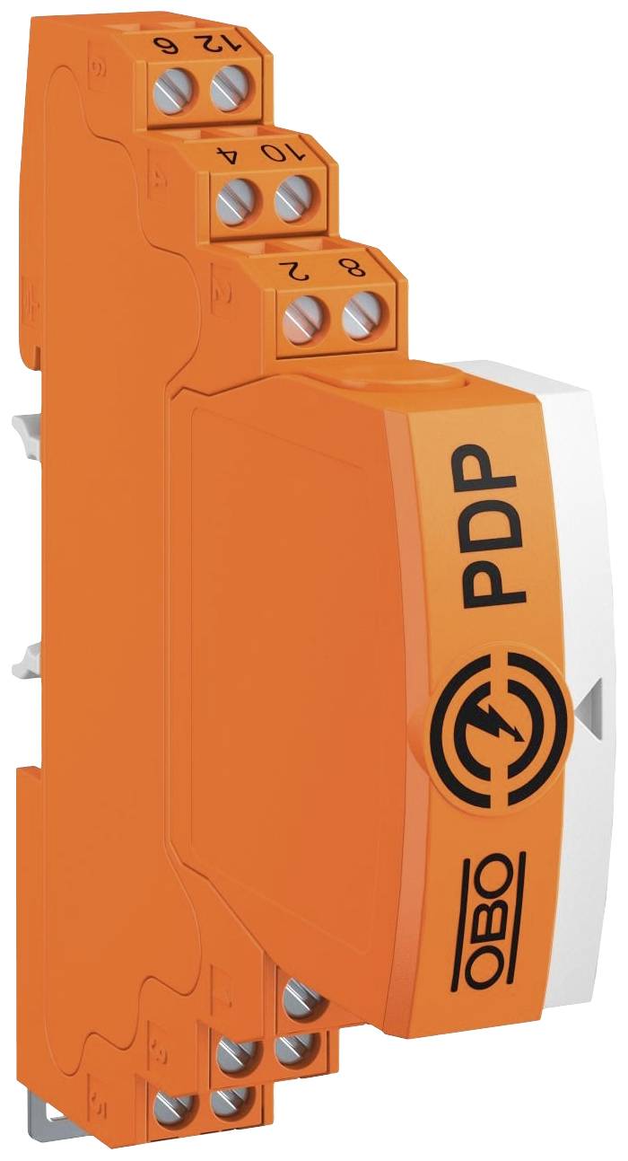 OBO Bettermann 5080359 PDP-2x2-12-D-OS Datalijnbescherming Overspanningsbeveiliging voor: 40mm-verzamelrail 10 kA 1 stuk