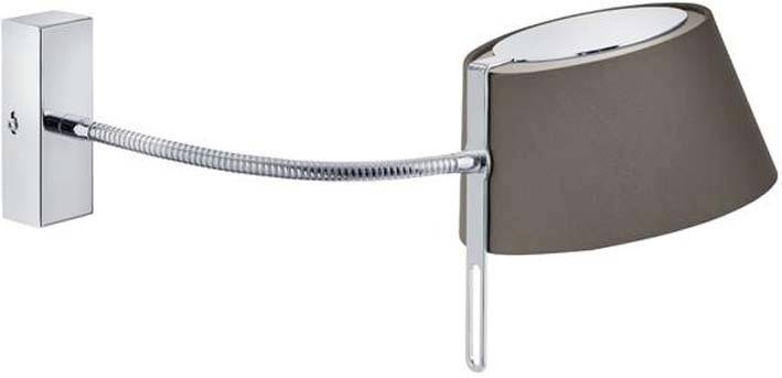 Brumberg 58132150 58132150 Wandlamp 48 W Hoogvoltage halogeenlamp Nikkel