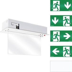 ESYLUX EN10031656 Vluchtwegverlichting Plafondinbouwmontage, Wandinbouwmontage Naar boven, Links, Rechts, Naar beneden