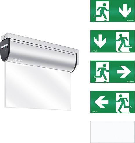 ESYLUX EN10031632 Vluchtwegverlichting Wanduitbouwmontage Naar boven, Links, Rechts, Naar beneden