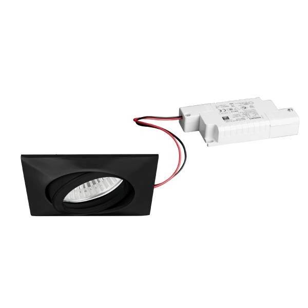 Brumberg 39142083 39142083 LED-in- en opbouwspot LED 6 W Zwart