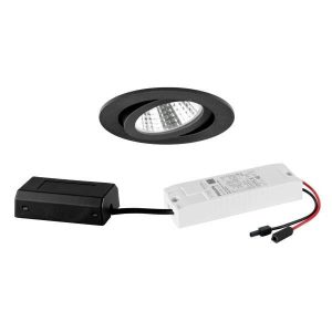 Brumberg 41463183 41463183 LED-in- en opbouwspot LED 6 W Zwart Brumberg 41463183 41463183 LED-in- en opbouwspot LED 6 W Zwart