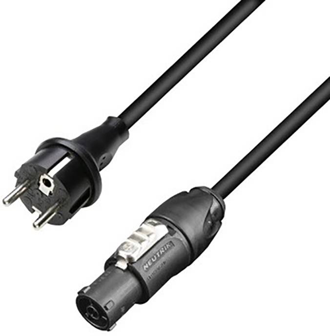 Adam Hall 8101TCON0500 Apparaat (koud) Aansluitkabel Zwart 5 m