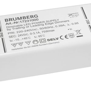 Brumberg 17231000 LED-transformator 75 W 24 V Dimbaar 1 stuk(s) Brumberg 17231000 LED-transformator 75 W 24 V Dimbaar 1 stuk(s)