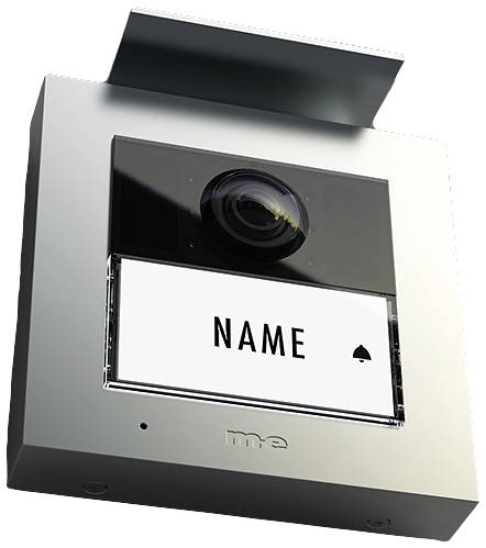 m-e modern-electronics VS-21 S Vistasmart Buitenunit voor Video-deurintercom LAN, WiFi Zilver