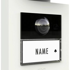 m-e modern-electronics VS-21 W Vistasmart Buitenunit voor Video-deurintercom LAN, WiFi Wit