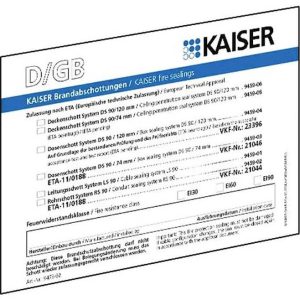 Kaiser Elektro 9473-91 Identificatieplaatje voor tussenschot 10 stuk(s) Kaiser Elektro 9473-91 Identificatieplaatje voor tussenschot 10 stuk(s)