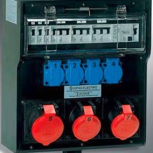 Gifas Electric 7731104C63.003PU6 237386 CEE-stroomverdeler 400 V Gifas Electric 7731104C63.003PU6 237386 CEE-stroomverdeler 400 V
