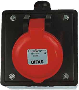 Gifas Electric 301658.E 101978 CEE-opbouwdoos 16 A 5-polig 400 V 1 stuk(s)