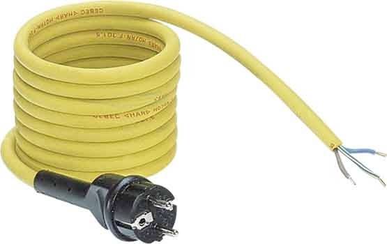 Gifas Electric 115728 Aansluitkabel Stroom Geel 10 m