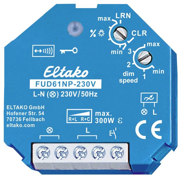 Eltako FUD61NP-230V Actor Draadloos Dimschakelaar Inbouw (in muur)