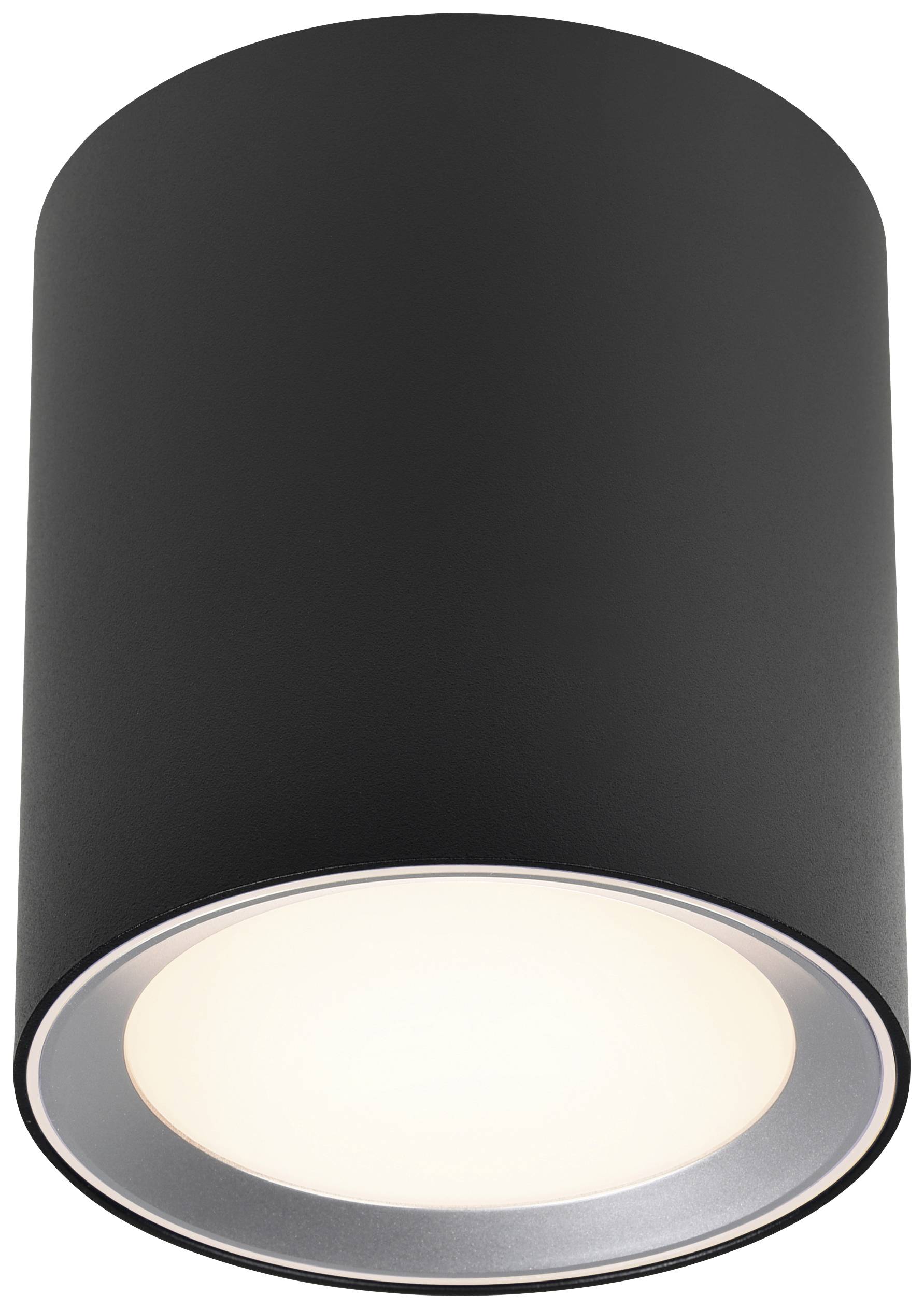 Nordlux Landon Long LED-plafondlamp voor badkamer LED LED 6.5 W Warmwit tot neutraalwit Zwart