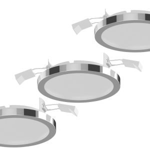 LightMe LM85660 Aqua LED-inbouwlamp Set van 3 stuks LED GX53 18 W Chroom LightMe LM85660 Aqua LED-inbouwlamp Set van 3 stuks LED GX53 18 W Chroom