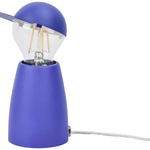 LightMe Don Elektro LM85709 LED-tafellamp LED E27 4.5 W Blauw LightMe Don Elektro LM85709 LED-tafellamp LED E27 4.5 W Blauw
