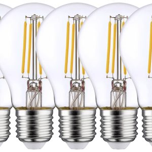 LightMe LM85936 LED-lamp Energielabel E (A – G) E27 7 W = 60 W Warmwit (Ø x h) 60 mm x 108 mm 5 stuk(s)