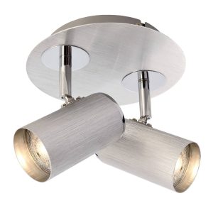 Deko Light Indi II Plafondopbouwarmatuur GU10 50 W Zilver Deko Light Indi II Plafondopbouwarmatuur GU10 50 W Zilver