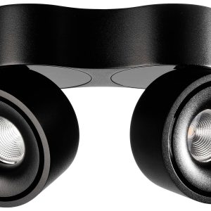 Deko Light Uni II Double Plafondopbouwarmatuur LED LED vast ingebouwd 20 W Energielabel: G (A – G) Warmwit Diepzwart (RA Deko Light Uni II Double Plafondopbouwarmatuur LED LED vast ingebouwd 20 W Energielabel: G (A – G) Warmwit Diepzwart (RA
