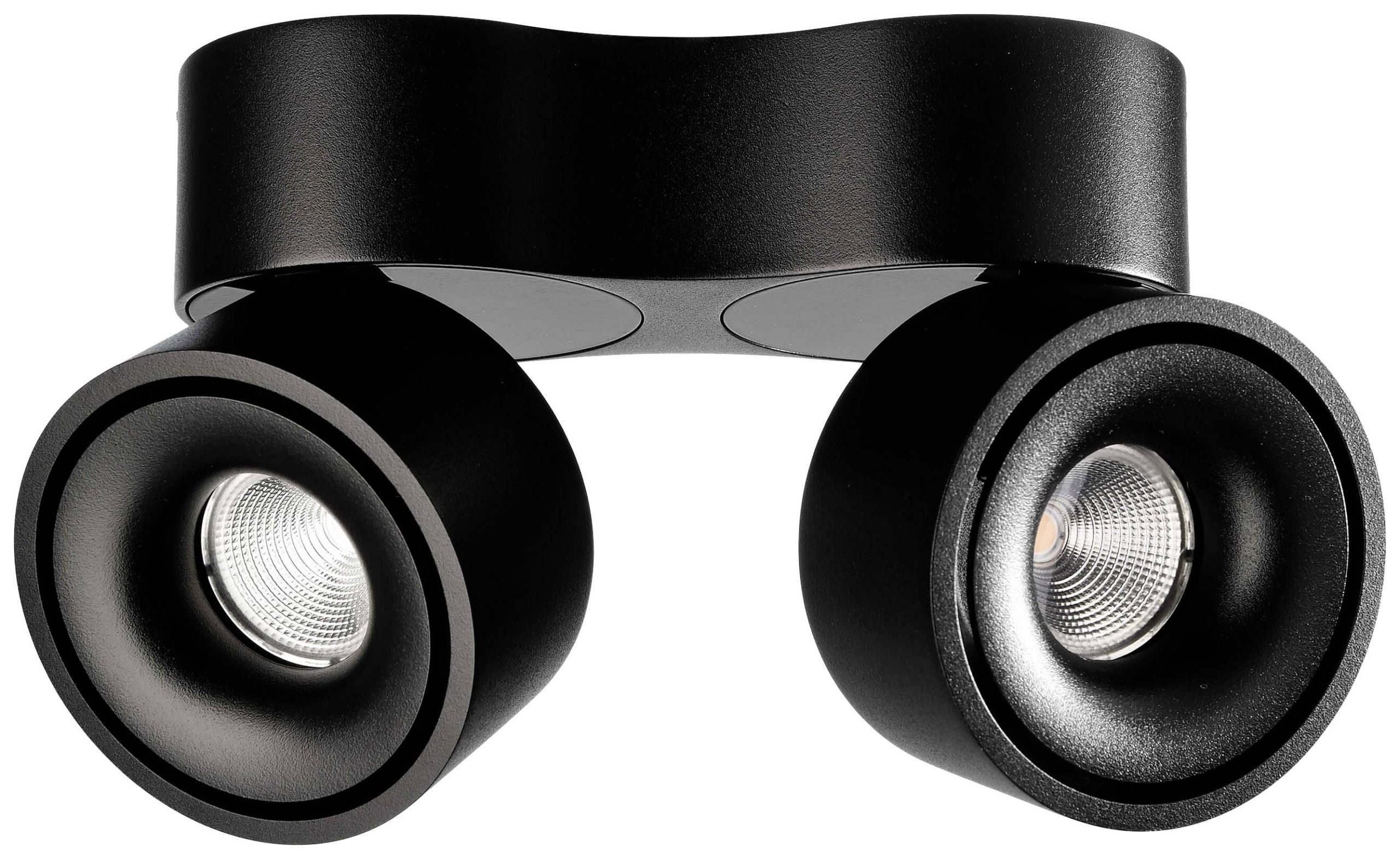 Deko Light Uni II Double Plafondopbouwarmatuur LED LED vast ingebouwd 20 W Energielabel: G (A - G) Warmwit Diepzwart (RA