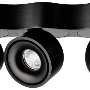 Deko Light Uni Triple Plafondopbouwarmatuur LED LED vast ingebouwd 31 W Energielabel: G (A – G) Warmwit Diepzwart (RAL 9 Deko Light Uni Triple Plafondopbouwarmatuur LED LED vast ingebouwd 31 W Energielabel: G (A – G) Warmwit Diepzwart (RAL 9
