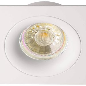 Deko Light Sirrah 110022 Plafondinbouwring LED, Halogeen GU5.3, MR16 35 W Signaalwit (RAL 9003)