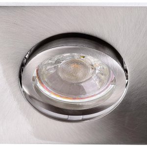 Deko Light Alioth 110030 Plafondinbouwring LED, Halogeen GU5.3, MR16 35 W Zilver