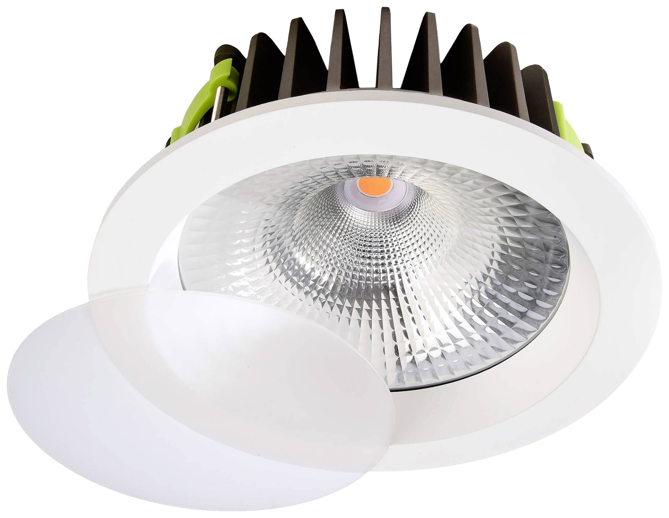 Deko Light 565185 COB 210 LED-inbouwlamp Energielabel: G (A - G) LED vast ingebouwd 37 W Verkeerswit (RAL 9016)
