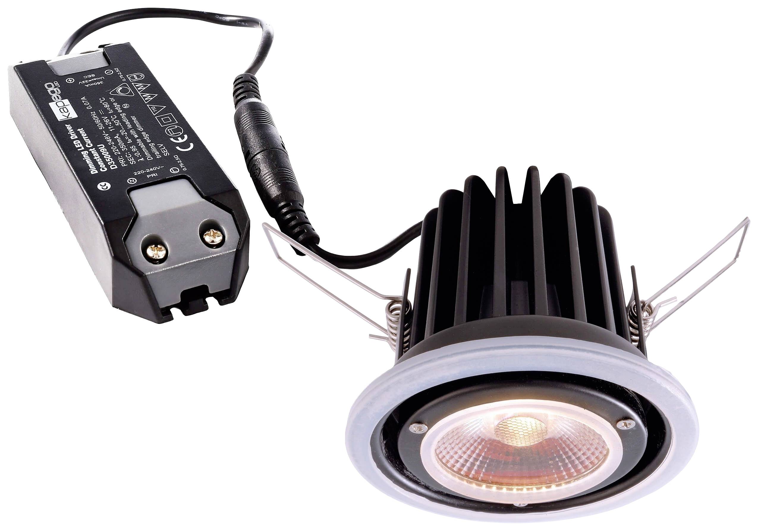 Deko Light 565192 COB LED-inbouwlamp Energielabel: G (A - G) LED vast ingebouwd 9 W Signaalwit (RAL 9003)